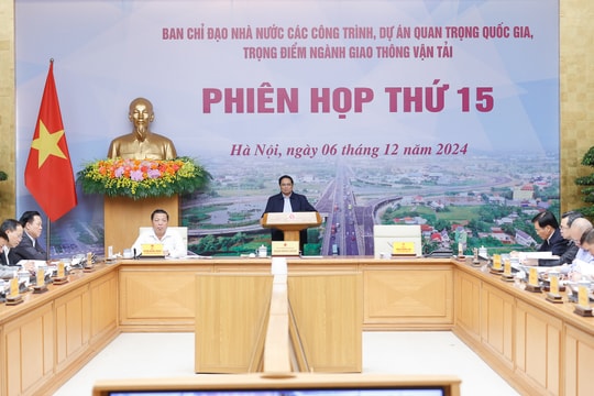 Thủ tướng chủ trì phiên họp 15 Ban Chỉ đạo các dự án GTVT trọng điểm