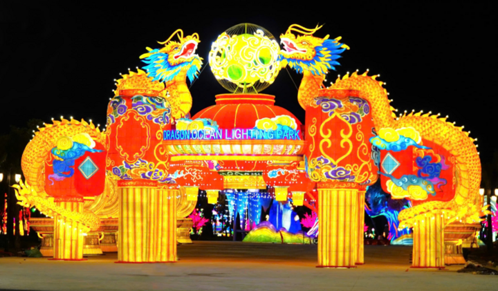 Công viên ánh sáng Đồi Rồng - Dragon Ocean Lighting Park. (Nguồn: Dragon Ocean Đồ Sơn)