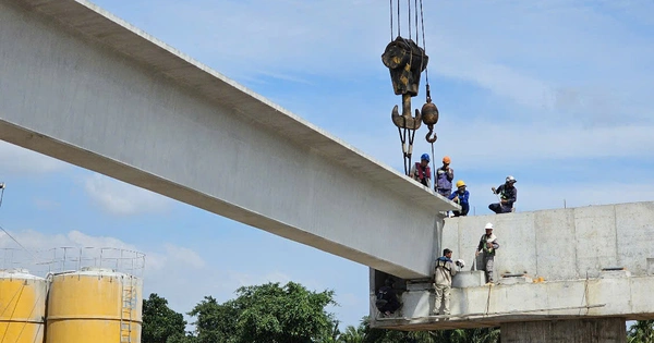 Gác 42 dầm cầu Đại Ngãi 2, nối Cù Lao Dung với quốc lộ Nam Sông Hậu- Ảnh 1.