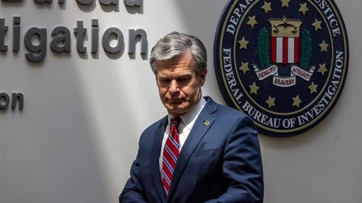 Giám đốc Cục điều tra Liên bang Mỹ (FBI) Chris Wray tuyên bố sẽ từ chức vào đầu năm sau. (Ảnh: CBC)