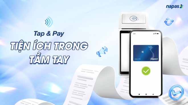 Dịch vụ Tap & Pay cho phép khách hàng có thể thanh toán bằng điện thoại mà không cần mang theo thẻ vật lý