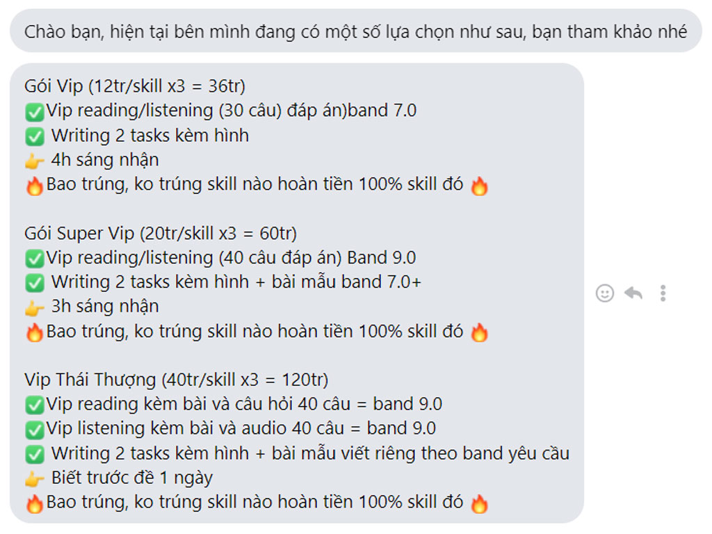 Nhiều trường hợp đề IELTS bị rò rỉ trước khi thi, sẵn luôn cả đáp án?- Ảnh 2.