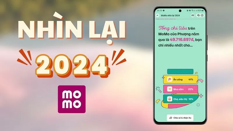 Nhìn lại năm 2024 cùng MoMo xem tổng kết chi tiêu một năm qua