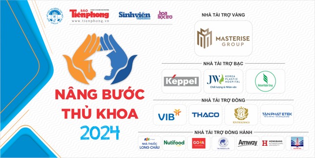 Cụm logo nâng bước thủ khoa 2024