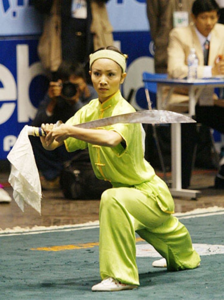 Thuý Hiền được mệnh danh là ''Nữ hoàng wushu".