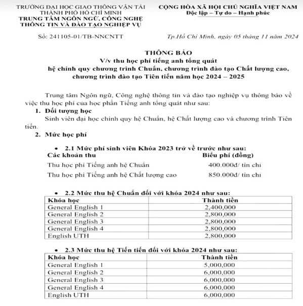 Không chấp nhận chứng chỉ IELTS, buộc sinh viên học tiếng Anh tại trường thu học phí cao? - Ảnh 3.