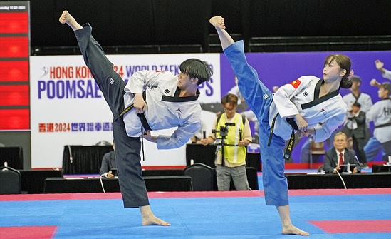 Võ sĩ Châu Tuyết Vân giành thêm HCV taekwondo thế giới- Ảnh 1.