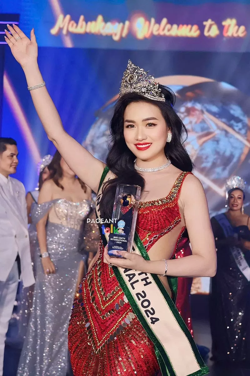 Vũ Thị Hoa và con đường đến ngôi vị hoa hậu tại Mrs Earth International 2024