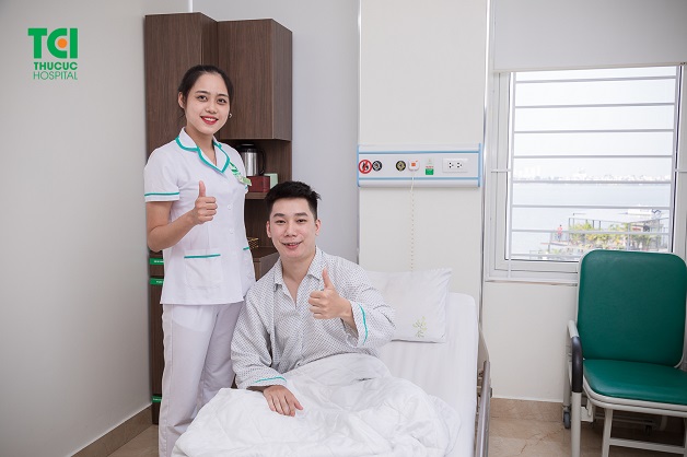 Chế độ chăm sóc như người nhà giúp người bệnh phục hồi nhanh chóng, điều trị trong tâm thái thoải mái, vơi bớt mọi lo âu về bệnh tật.