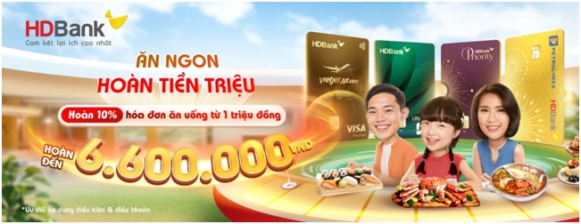 Thẻ tín dụng HDBank - nhiều ưu đãi độc quyền cuối năm ảnh 1