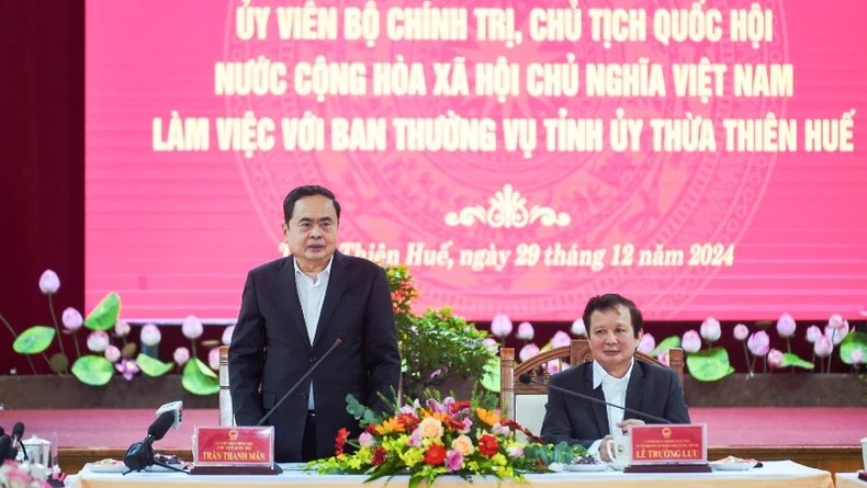 Chủ tịch Quốc hội Trần Thanh Mẫn làm việc với Ban Thường vụ Tỉnh ủy Thừa Thiên Huế ảnh 6