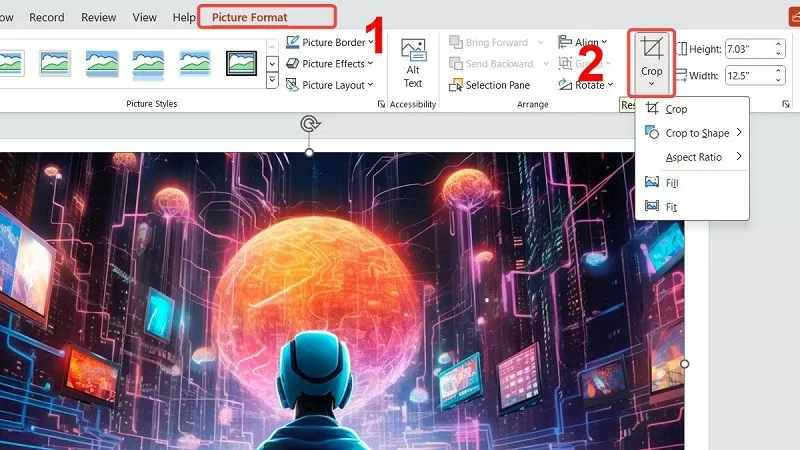 Mách bạn 3 cách cắt hình trong PowerPoint đơn giản, dễ thực hiện