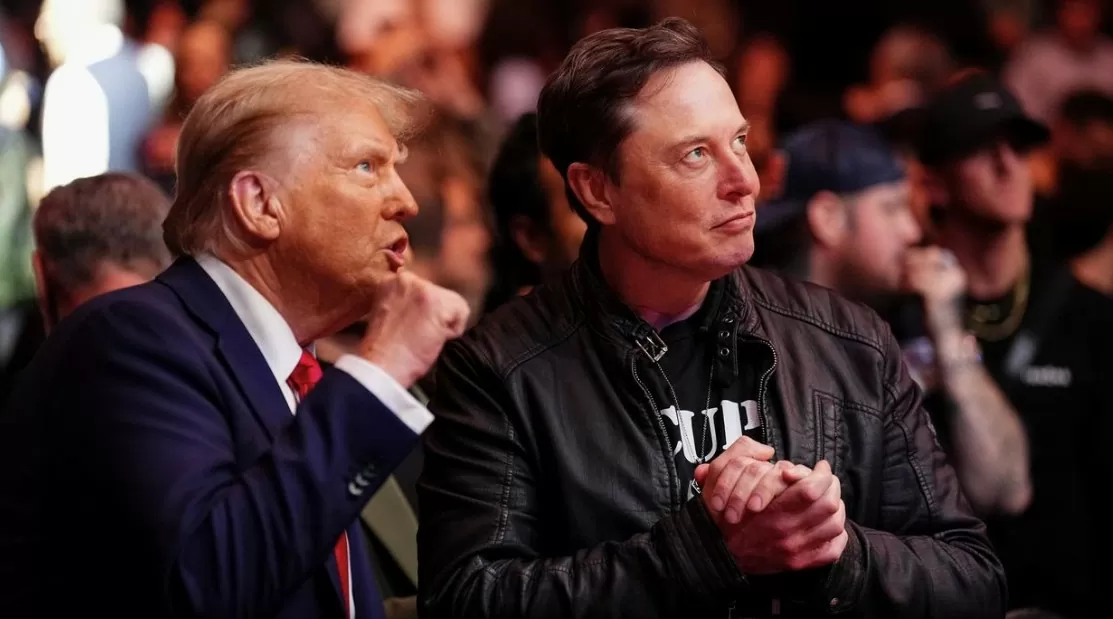 Tỉ phú Elon Musk và Tổng thống đắc cử Mỹ Donald Trump. Ảnh: Chris Unger