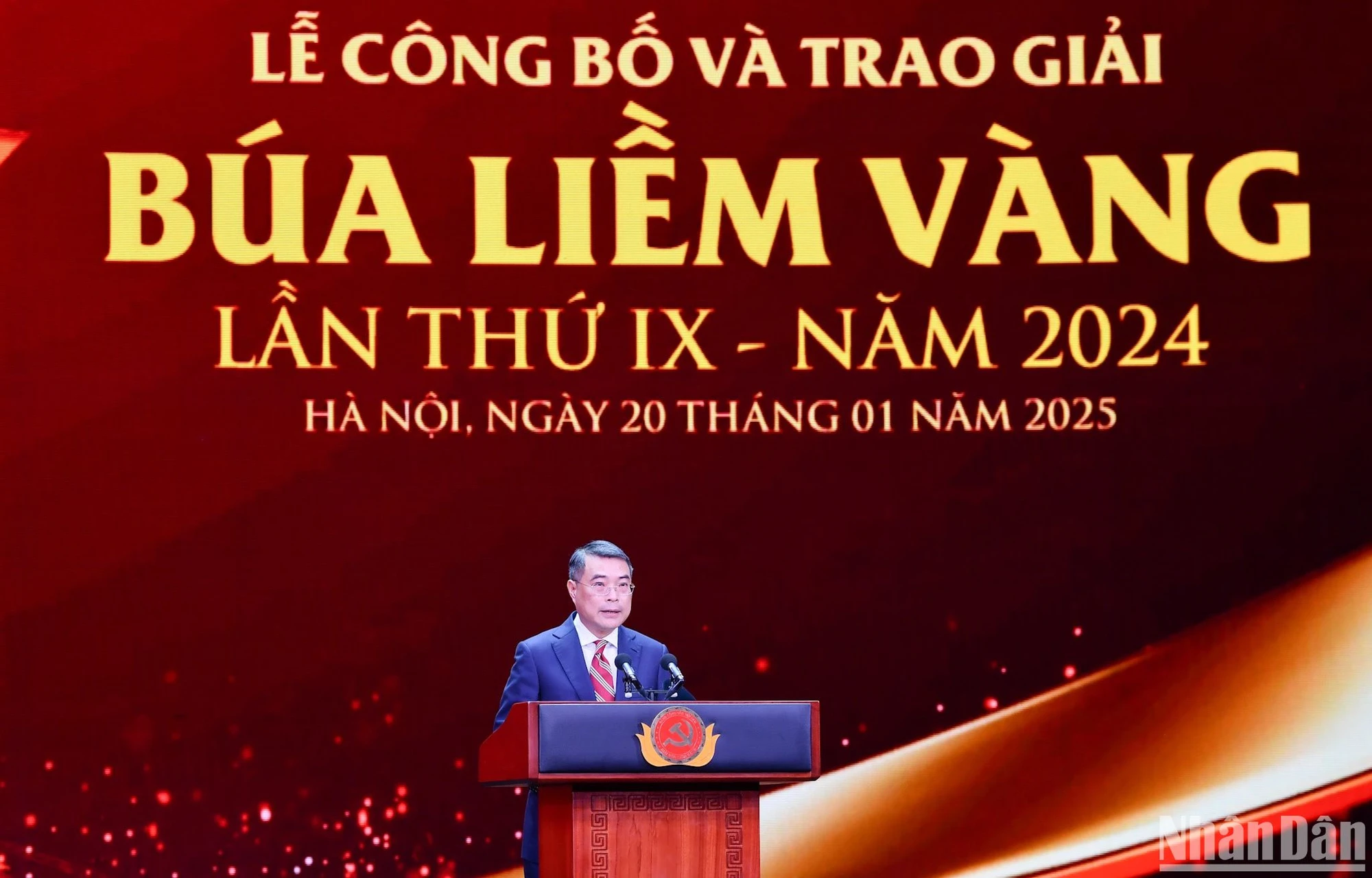 [Ảnh] Tổng Bí thư Tô Lâm dự Lễ trao Giải Búa liềm vàng lần thứ IX - năm 2024 ảnh 11