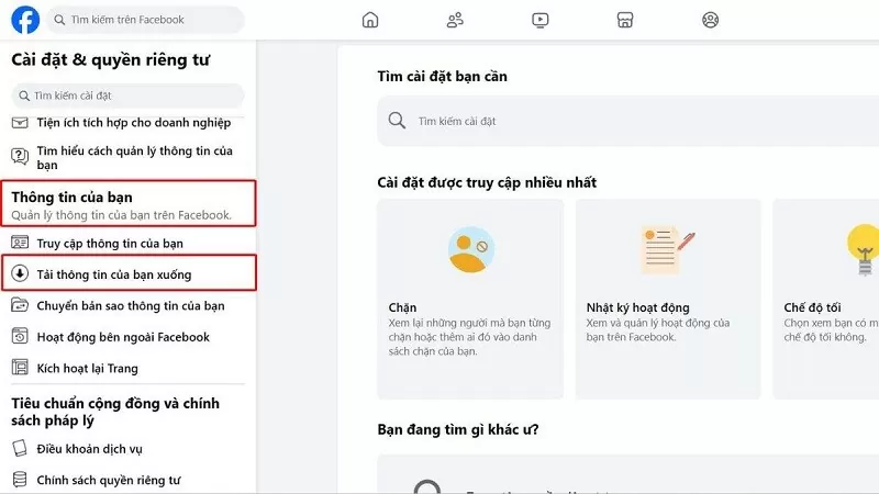 Khôi phục ảnh đã xóa trên Facebook với vài thao tác đơn giản