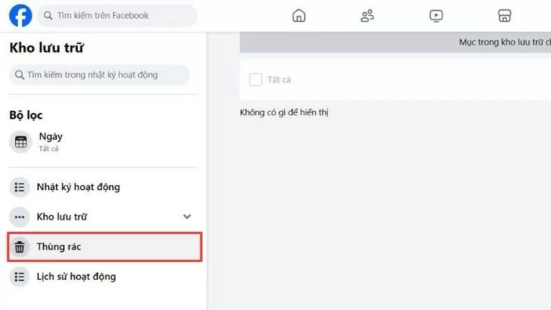 Khôi phục ảnh đã xóa trên Facebook với vài thao tác đơn giản