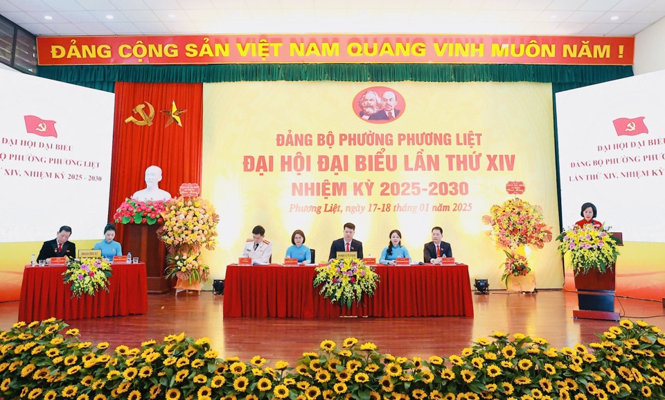 Đại hội đại biểu Đảng bộ phường Phương Liệt lần thứ XIV, nhiệm kỳ 2025-2030