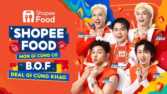 Dàn "anh tài" đình đám đại sứ thương hiệu cho ShopeeFood