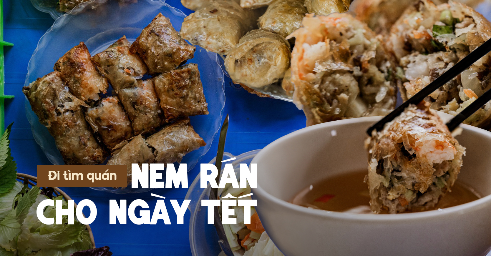 Nous nous sommes invités mutuellement à manger des vermicelles avec des rouleaux de printemps, il s'avère que le magasin est spécialisé dans la fourniture de rouleaux de printemps partout, a révélé qu'à l'approche du Têt, le magasin ne peut pas suivre la demande pour l'emballage des rouleaux de printemps - Photo 1. Rủ nhau đi ăn bún nem, hóa ra quán chuyên cung cấp nem đi khắp nơi, tiết lộ dịp gần Tết cửa hàng gói nem không xuể - Ảnh 1.