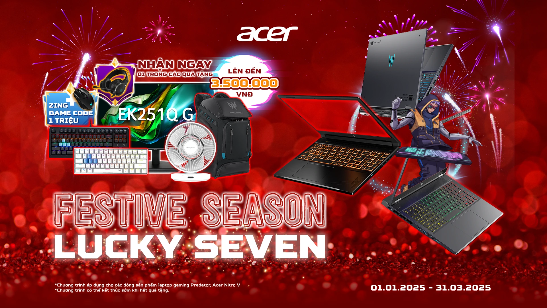 Festive Season - Lucky Seven: Cơ hội săn quà siêu hấp dẫn cùng Acer- Ảnh 1.