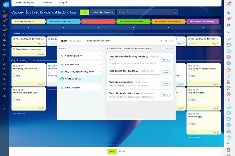 Tự động hóa quy trình trong Bitrix24 CRM: Tiết kiệm thời gian và tài nguyên
