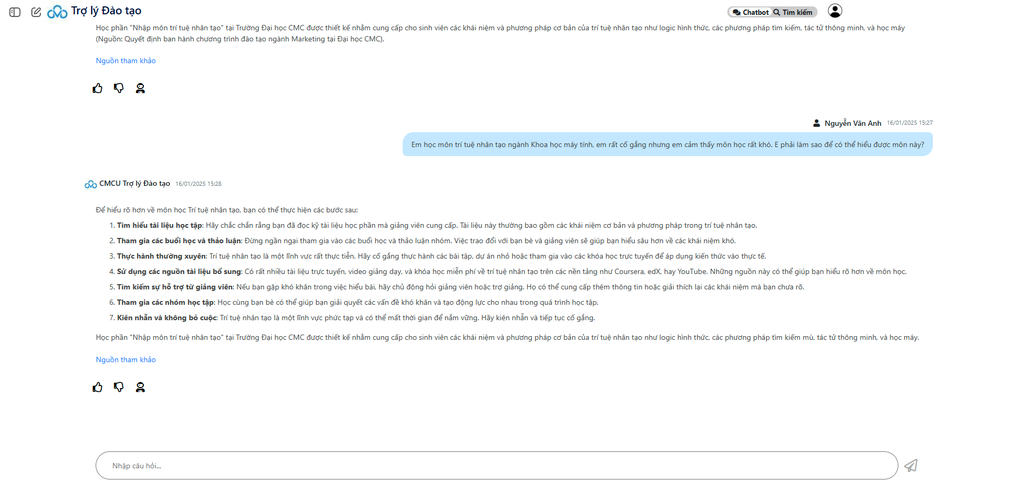 Trường Đại học CMC tiên phong triển khai trợ lý đào tạo AI - 2