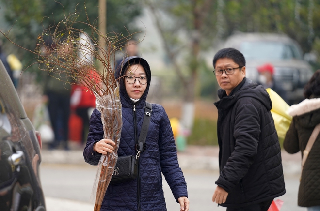 Người Hà Nội 'đội rét', mang đào quất đi tảo mộ, mời gia tiên về ăn tết- Ảnh 4.