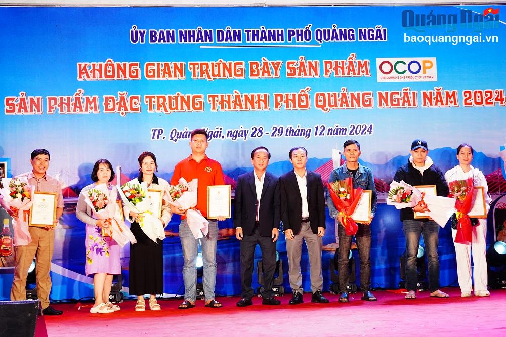 Trưng bày sản phẩm OCOP TP.Quảng Ngãi