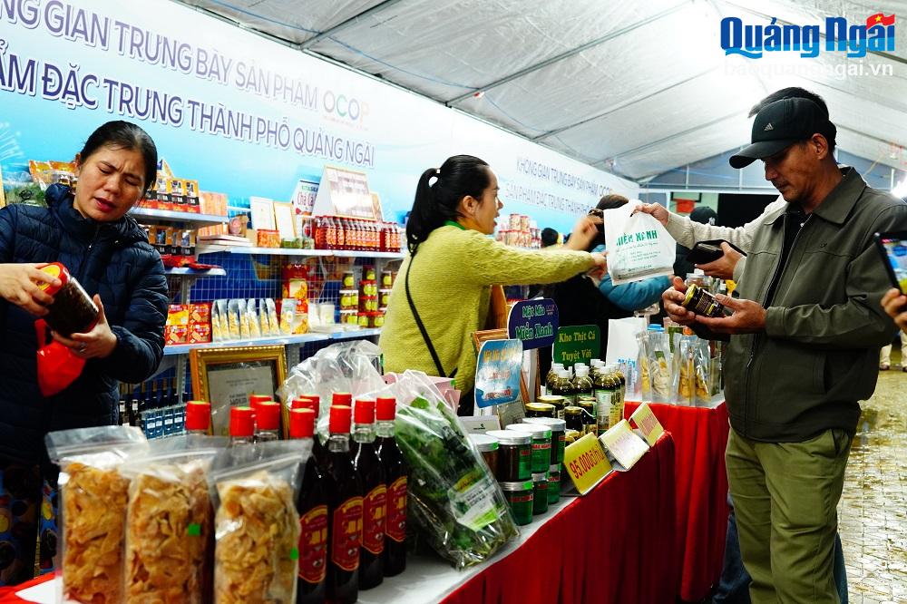 Trưng bày sản phẩm OCOP TP.Quảng Ngãi