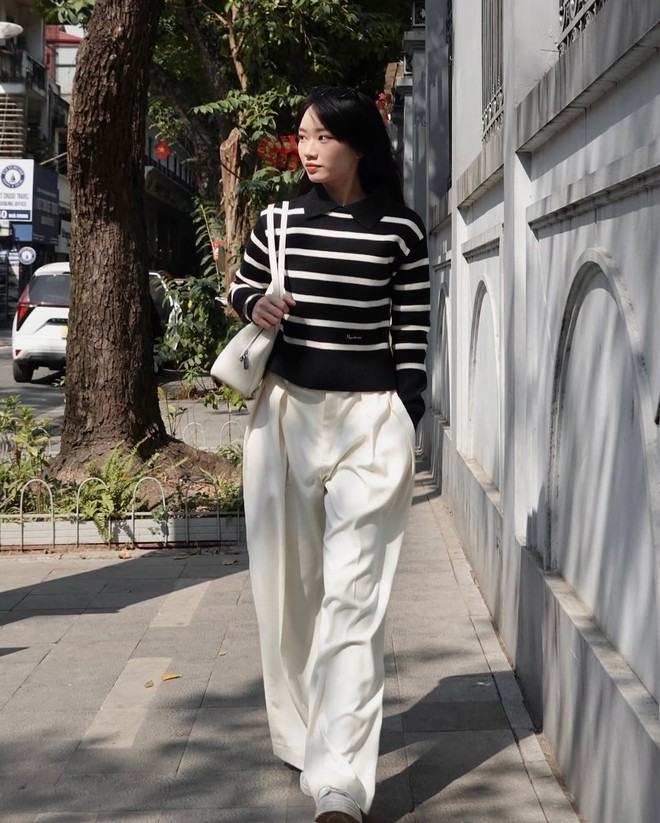 Diện quần tây ống rộng để trông cao hơn- Ảnh 4. Diện quần tây ống rộng để trông cao hơn- Ảnh 4.