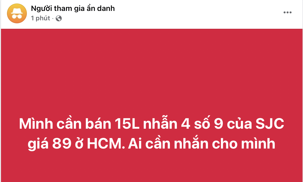 Giá vàng tăng 'đỉnh nóc kịch trần', dân lên mạng bán vàng sang tay tránh khoản chênh mua vào bán ra - Ảnh 2.