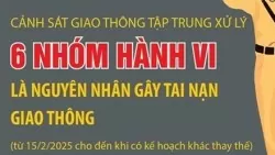 Tập trung xử lý 6 nhóm hành vi gây tai nạn giao thông