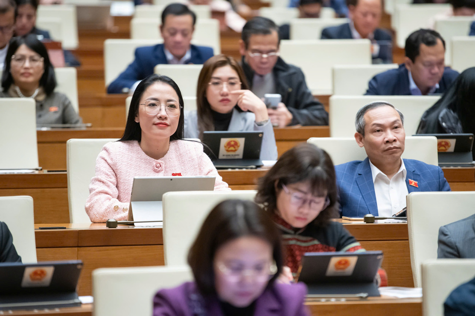 Đại biểu Quốc hội tham dự phiên họp chiều 12/2 - Ảnh: Media.quochoi.vn