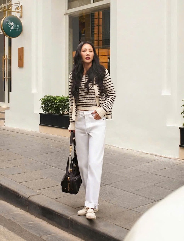 Học sao Việt bí quyết phối đồ với áo cardigan sành điệu- Ảnh 5. Học sao Việt bí quyết phối đồ với áo cardigan sành điệu- Ảnh 5.