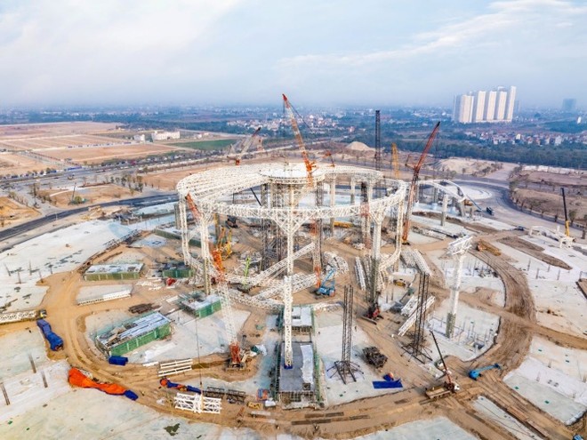 Trung tâm Hội chợ triển lãm quốc gia về đích vào tháng 7/2025 sẽ đưa Vinhomes Global Gate trở thành đại đô thị Expo đẳng cấp thế giới đầu tiên của Việt Nam