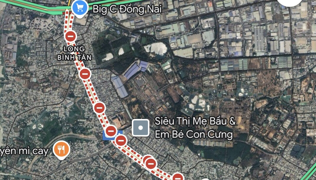 Tài xế gặp khó vì Google Maps báo nhầm quốc lộ 51 bị cấm lưu thông