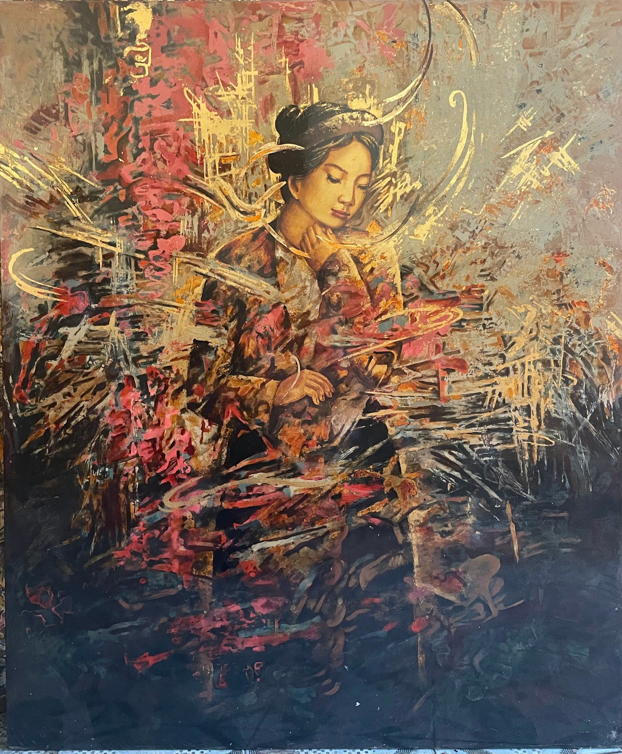 Thiếu nữ quyến rũ và đài các trong tranh của họa sĩ Nguyễn Thanh Hải- Ảnh 2. Thiếu nữ quyến rũ và đài các trong tranh của họa sĩ Nguyễn Thanh Hải- Ảnh 2.
