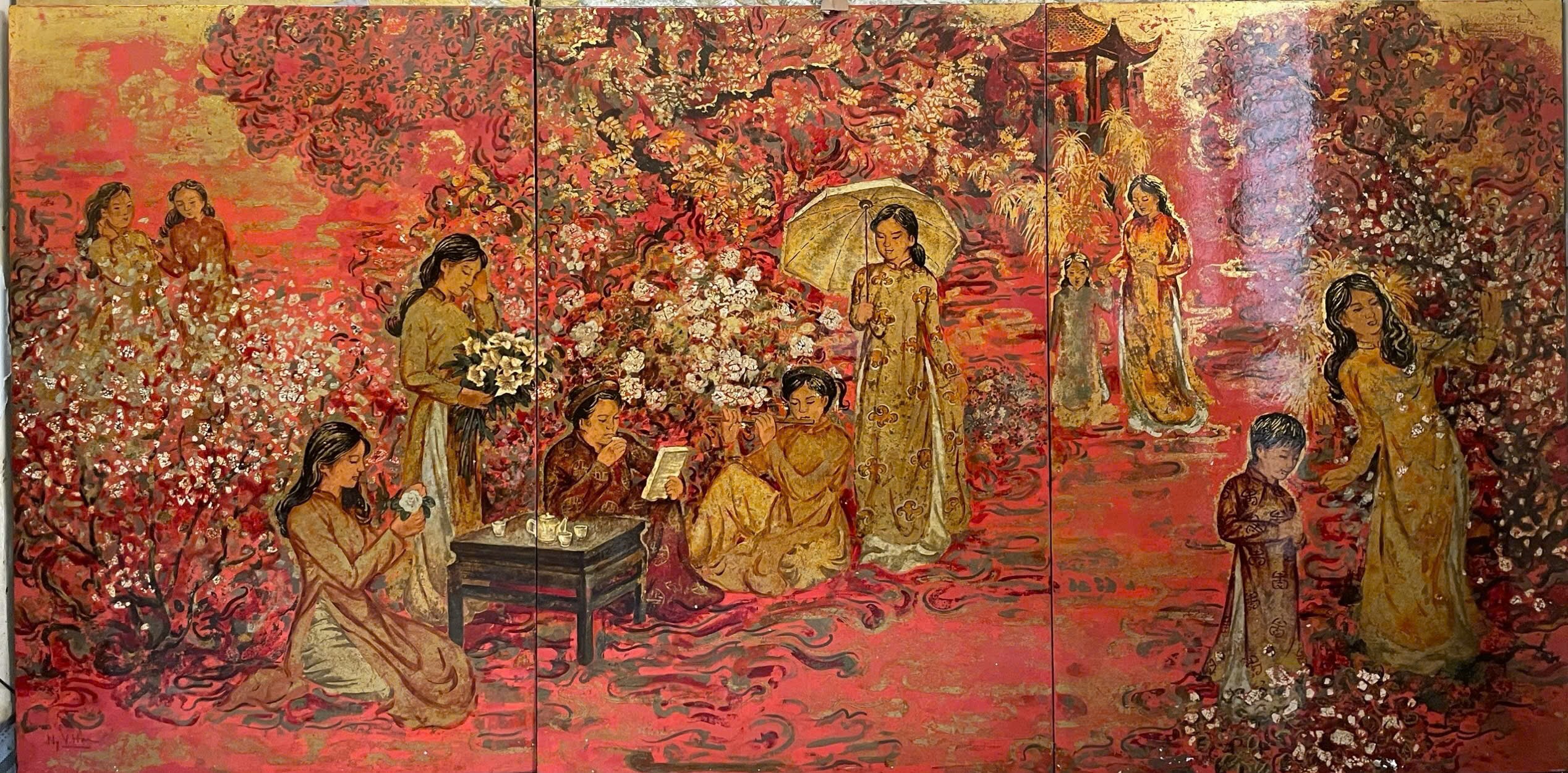 Thiếu nữ quyến rũ và đài các trong tranh của họa sĩ Nguyễn Thanh Hải- Ảnh 3. Thiếu nữ quyến rũ và đài các trong tranh của họa sĩ Nguyễn Thanh Hải- Ảnh 3.