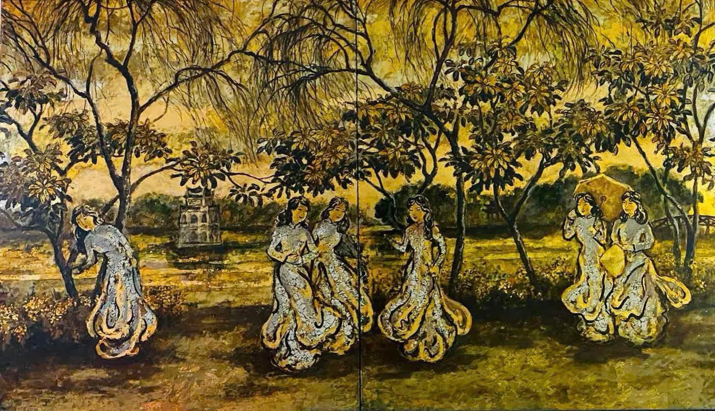 Thiếu nữ quyến rũ và đài các trong tranh của họa sĩ Nguyễn Thanh Hải- Ảnh 8. Thiếu nữ quyến rũ và đài các trong tranh của họa sĩ Nguyễn Thanh Hải- Ảnh 8.