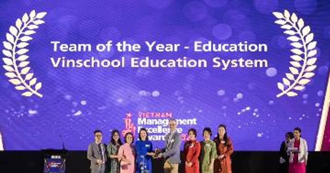 Vinschool nhận thêm giải thưởng quốc tế danh giá 'Đội ngũ lãnh đạo xuất sắc'