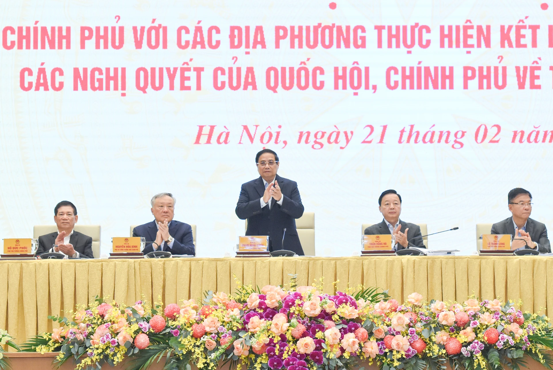 [Ảnh] Thủ tướng Phạm Minh Chính chủ trì Hội nghị Chính phủ với các địa phương về tăng trưởng kinh tế ảnh 1