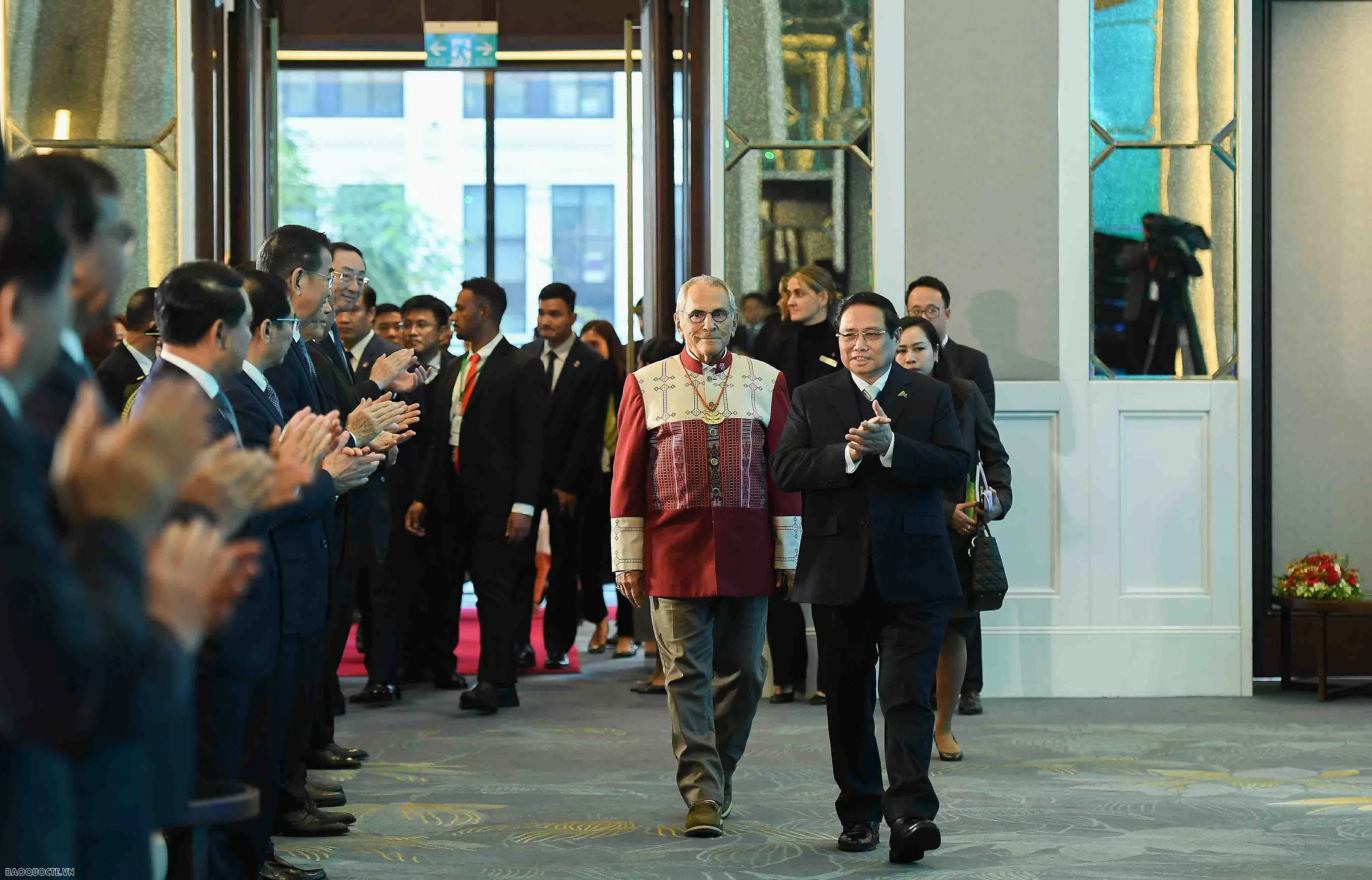 Khai mạc Diễn đàn tương lai ASEAN, ngày 25/2/2025. Thủ tướng Phạm Minh Chính dự và phát biểu tại Diễn đàn. (Ảnh: Nguyễn Hồng)