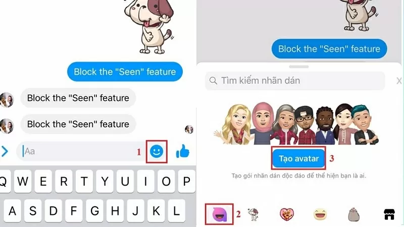 Cách tạo nhãn dán Messenger thú vị mà bạn nên thử