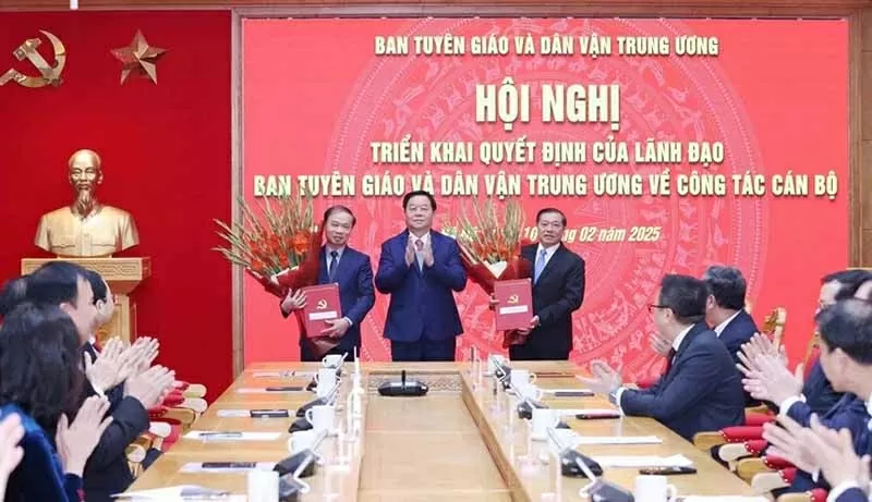 Ban Tuyên giáo và Dân vận Trung ương triển khai các quyết định về công tác cán bộ