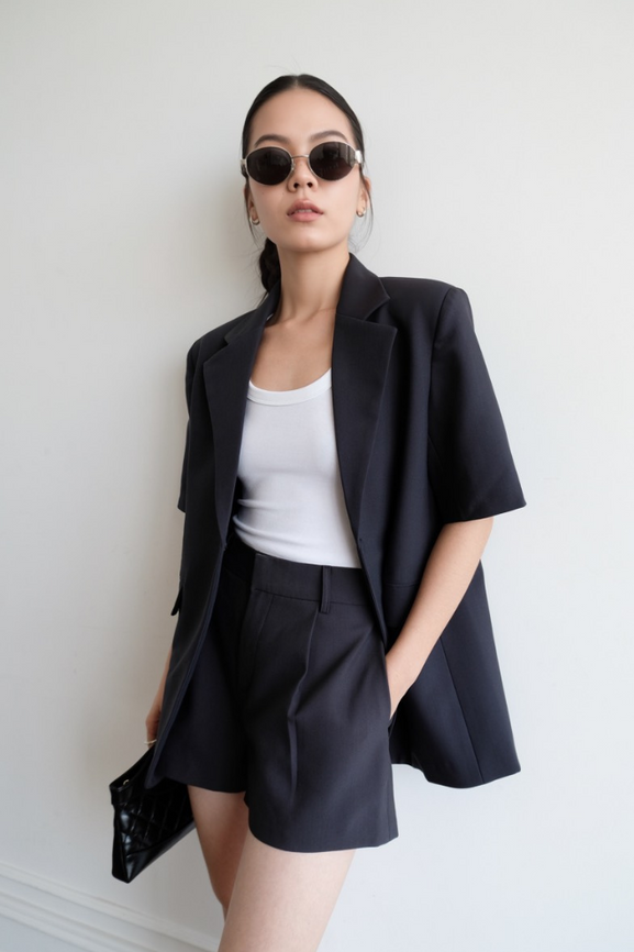 Lên đồ cá tính nơi công sở với áo blazer- Ảnh 5. Lên đồ cá tính nơi công sở với áo blazer- Ảnh 5.