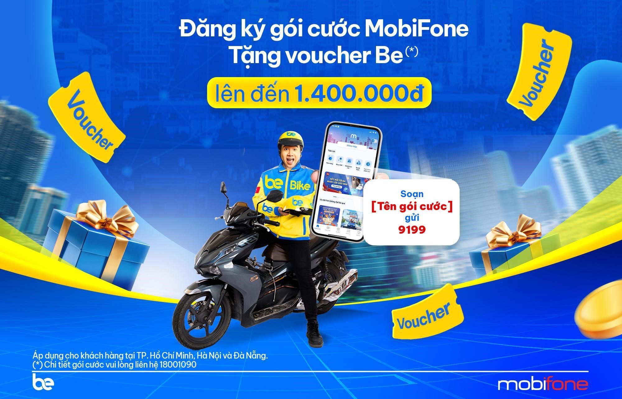 Mua gói MobiFone, nhận liền tay voucher Be Group - Ảnh 1.