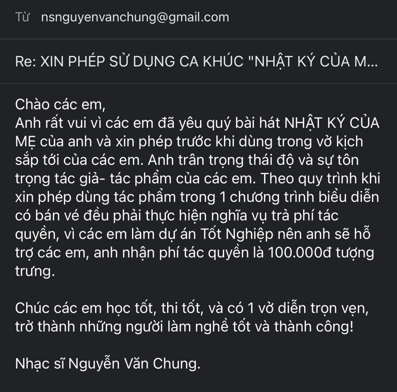 Nguyễn Văn Chung lấy 100.000 đồng phí tác quyền Nhật ký của mẹ, dân mạng tranh cãi - Ảnh 2.