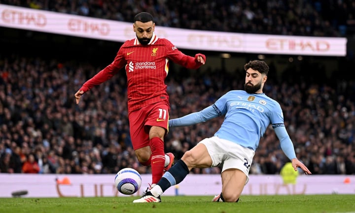 Salah xuất sắc nhất trong trận đấu giữa Man City và Liverpool.