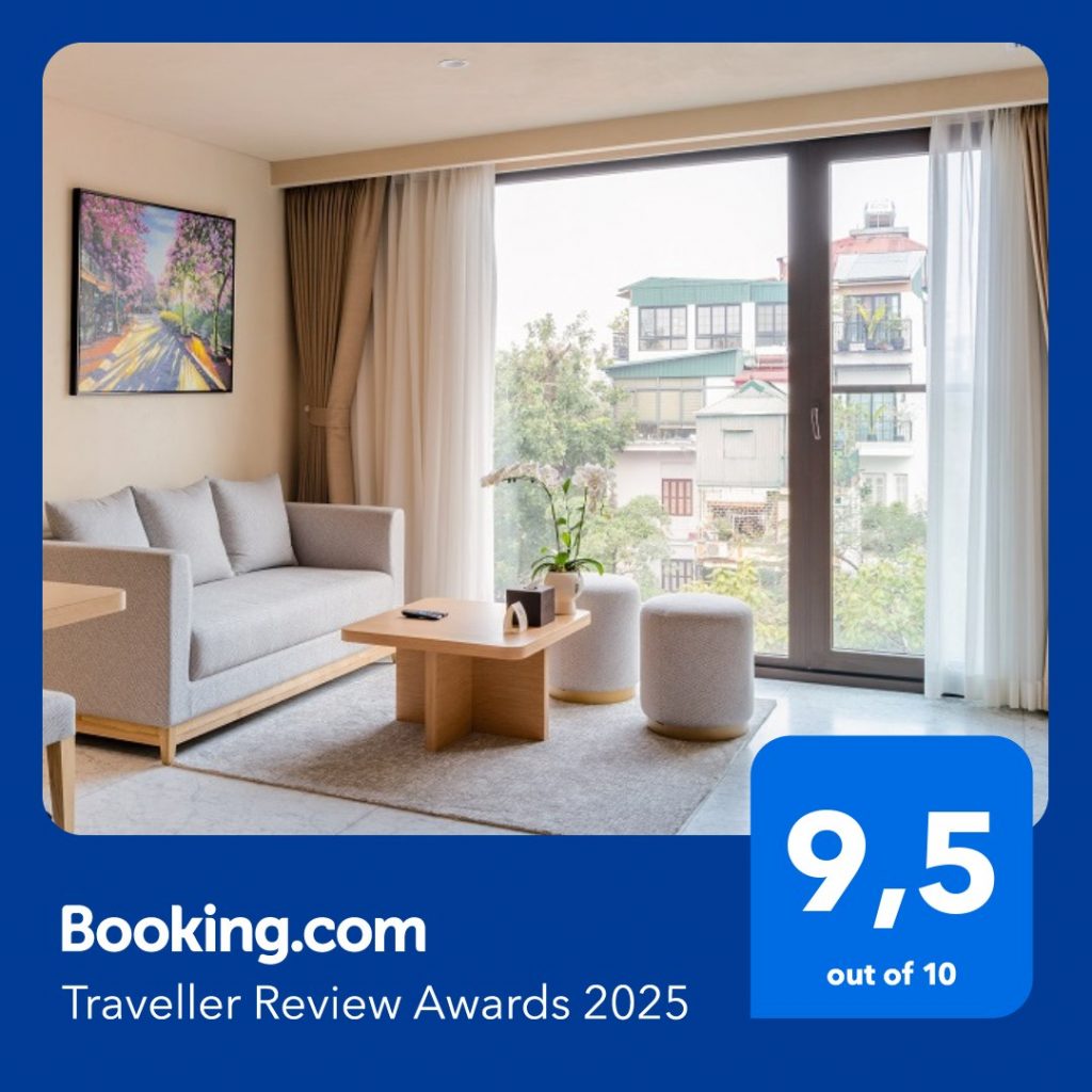 The Five Suites Lilas và The Five Residences Hanoi vinh dự nhận giải thưởng Traveller Review Awards 2025 từ Booking.com