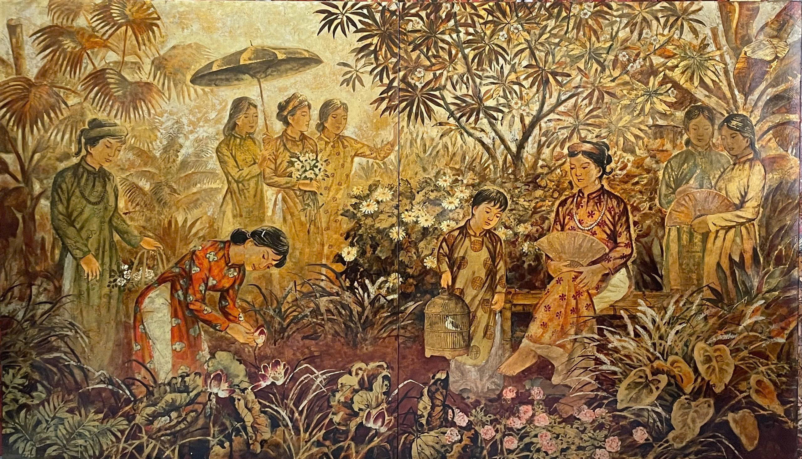 Thiếu nữ quyến rũ và đài các trong tranh của họa sĩ Nguyễn Thanh Hải- Ảnh 1. Thiếu nữ quyến rũ và đài các trong tranh của họa sĩ Nguyễn Thanh Hải- Ảnh 1.